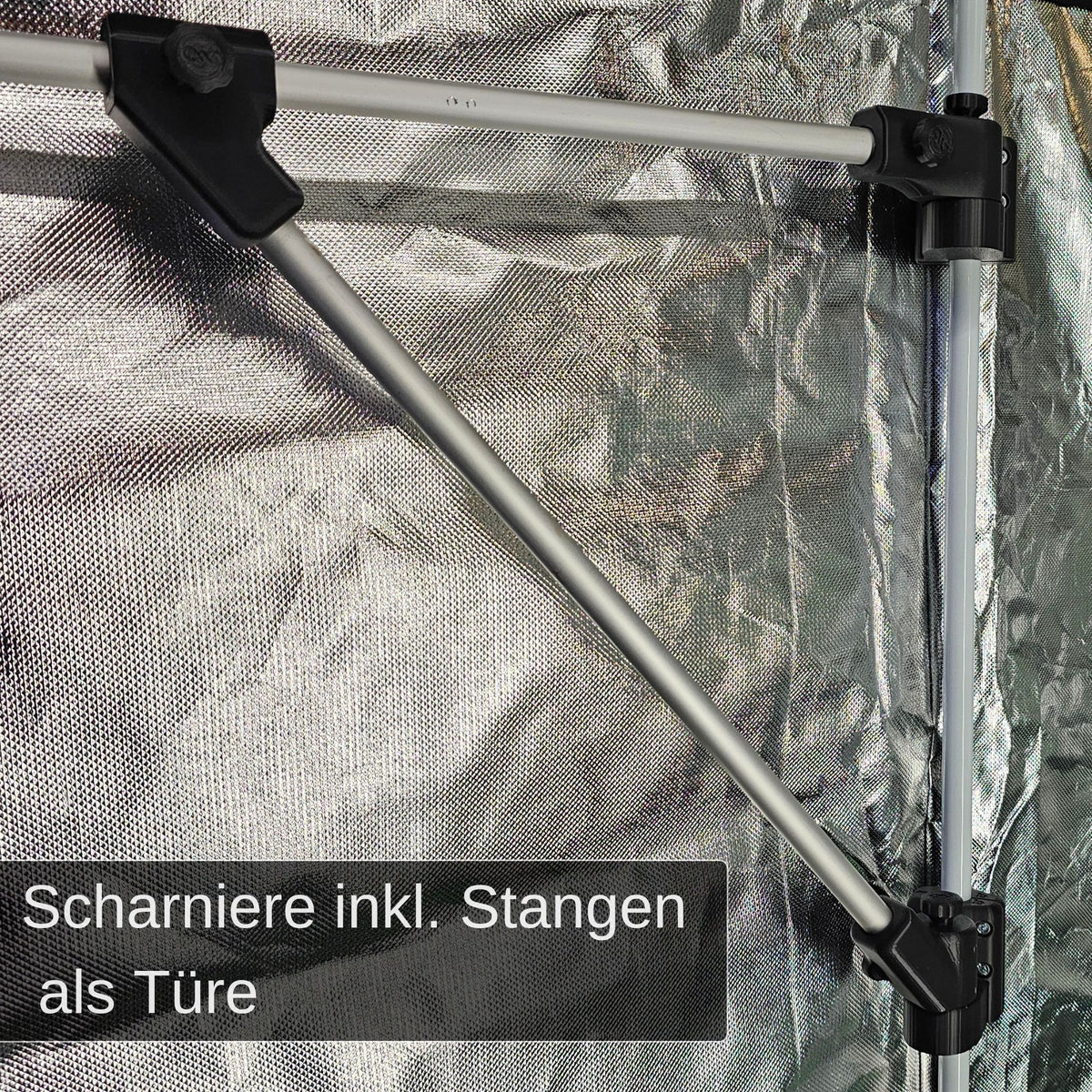 Rotary hinges with rod system