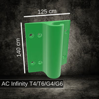 Fan bracket exhaust air mounting plate