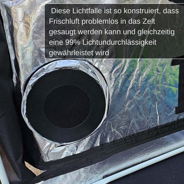 zelt lichtundurchlässig Lichtfalle mit AKF magnetisch Growbox Growzelt – Spartahub