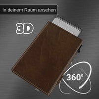 smart wallet braun 3d rendering