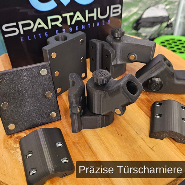 Rotary hinges with rod system